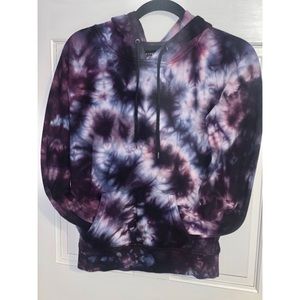 Purple tie-dye hoodie
